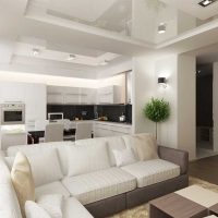 the idea of ​​an unusual style of living room in a modern style photo