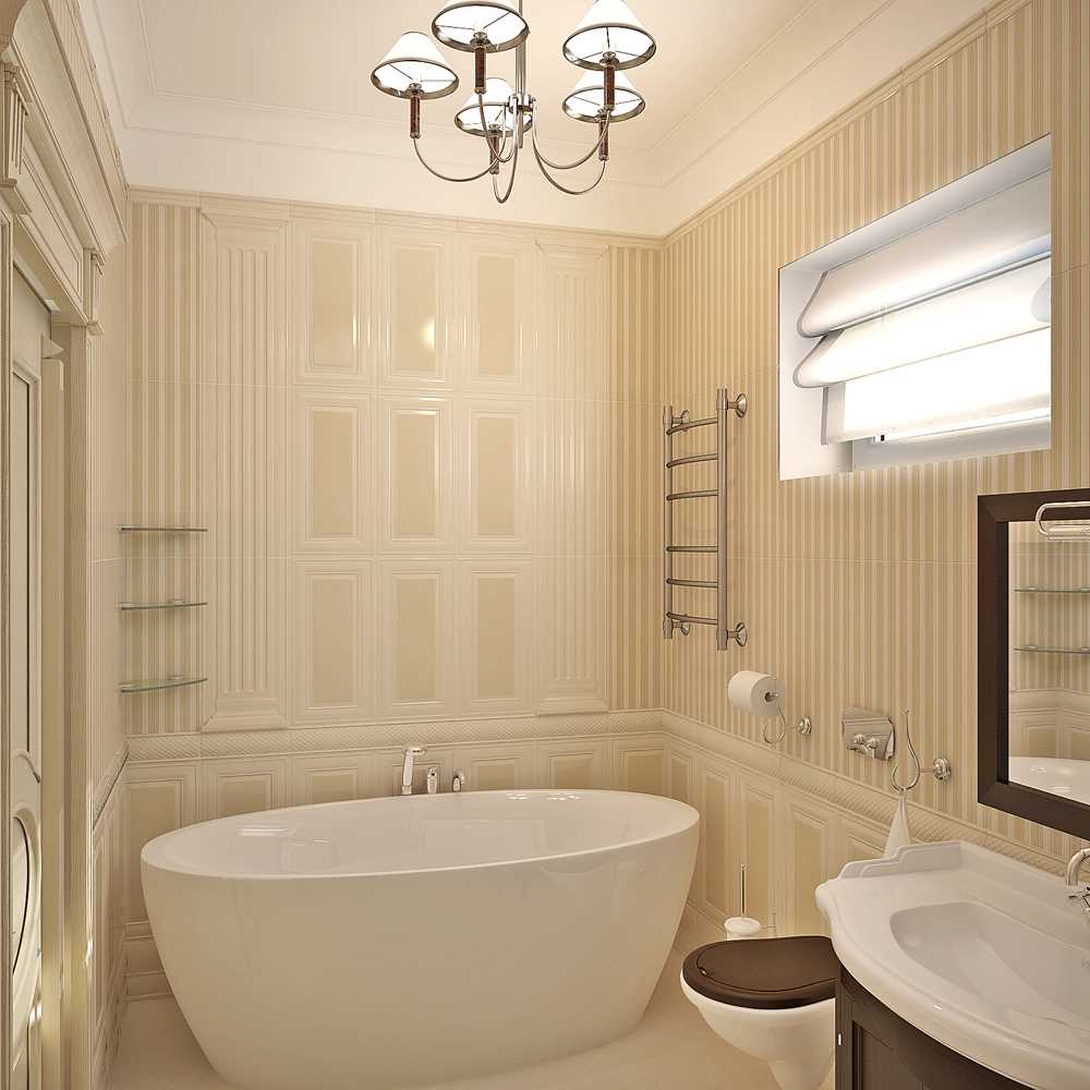 ideja neobičnog interijera kupaonice u klasičnom stilu