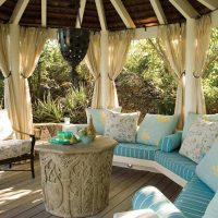 the idea of ​​a bright style gazebo picture