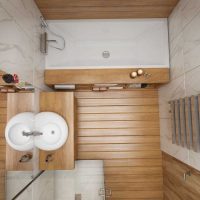 ideja lijepog dizajna kupaonice slika 3 m²