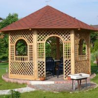 versi gambar gazebo dalaman moden