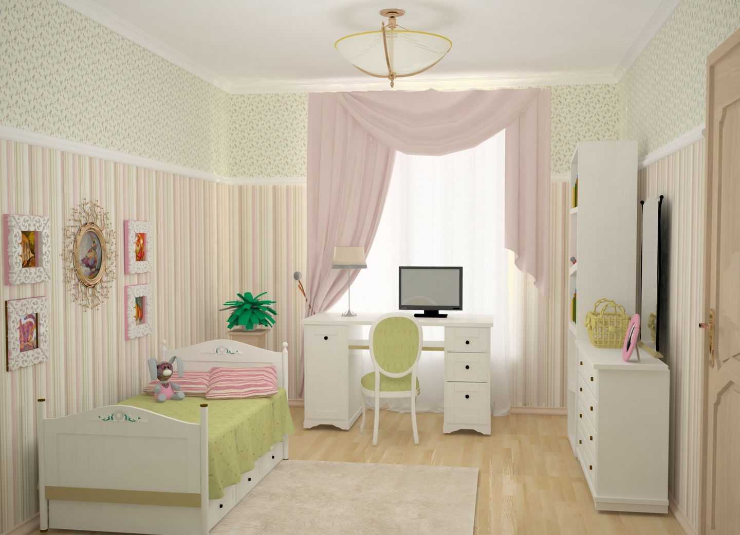 l'idée d'un style lumineux d'une chambre d'enfants