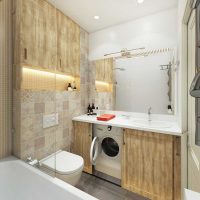 verzija prekrasnog dizajna kupaonice fotografija veličine 2,5 m²
