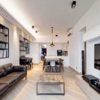 variant of a beautiful apartment design 50 sq.m photo