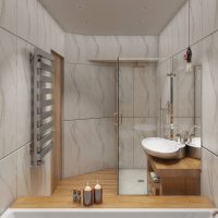 option of light bathroom design 5 sq.m picture