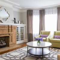 variant of a beautiful decor of a living room with a bay window picture