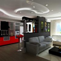 exemple d'un beau salon de style photo 25 m²