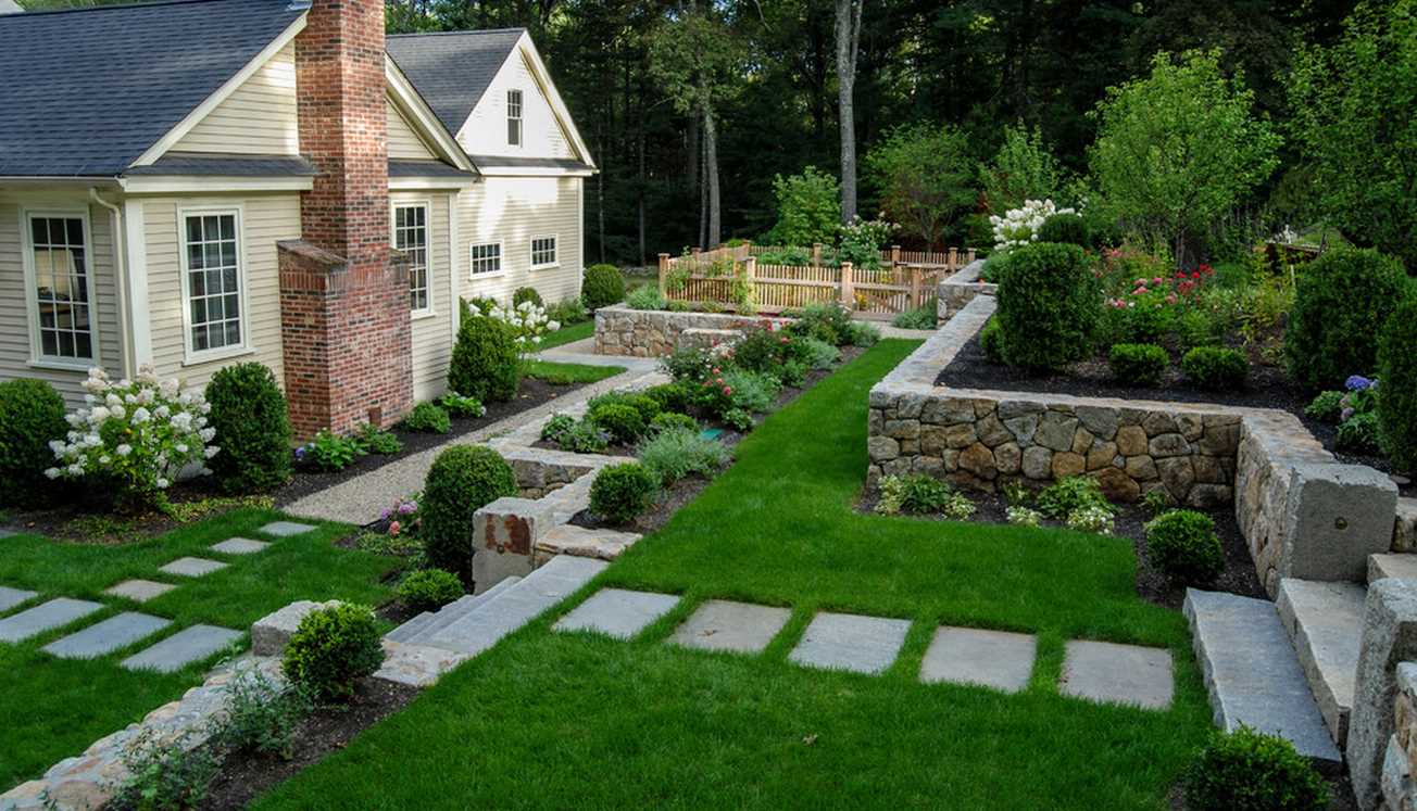 An example of a bright landscape design