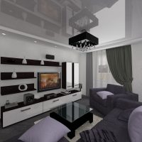 version of the beautiful interior of the living room 16 sq. m picture