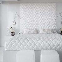 verzija prekrasnog dizajna fotografije bijele spavaće sobe