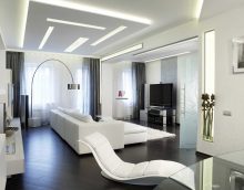 primjer svijetle interijera dnevne sobe u stilu fotografije minimalizma