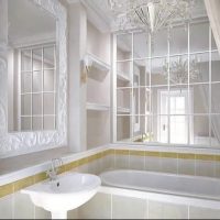 variant of light bathroom design 5 sq.m photo