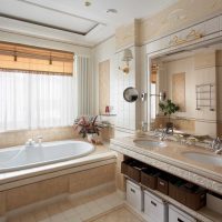 idea of ​​a modern bathroom design 6 sq.m photo