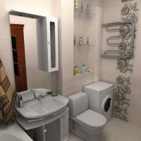 ideja neobičnog dizajna kupaonice slika 3 m²