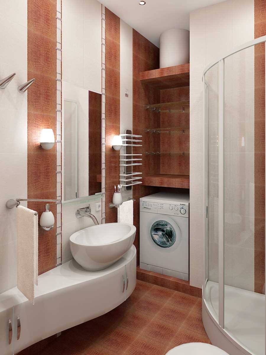 ideja neobičnog stila kupaonice 2,5 m²