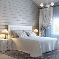 inačica modernog interijera spavaće sobe u fotografiji bijele boje