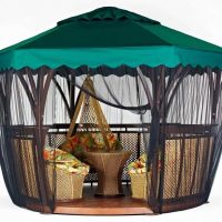 idea gazebo gaya terang dalam gambar halaman