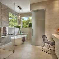 versione del design moderno della foto del bagno 2017