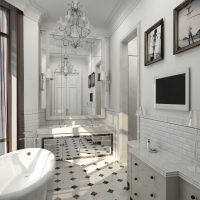 idea di design moderno bagno grande foto