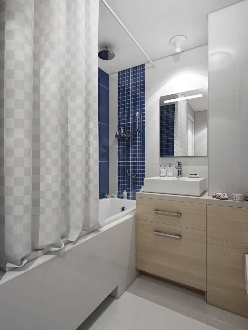 idea di un bellissimo interno di un bagno di 3 mq