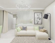 the idea of ​​a bright interior of the apartment in bright colors in a modern style photo