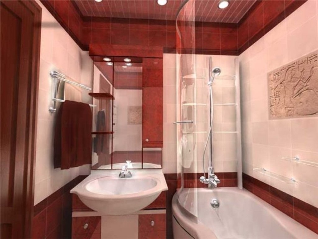 opcija svijetle unutrašnjosti kupaonice od 5 m²