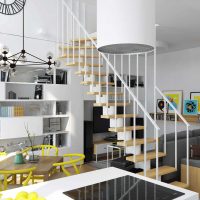 variante du bel intérieur de l'appartement 70 m² photo