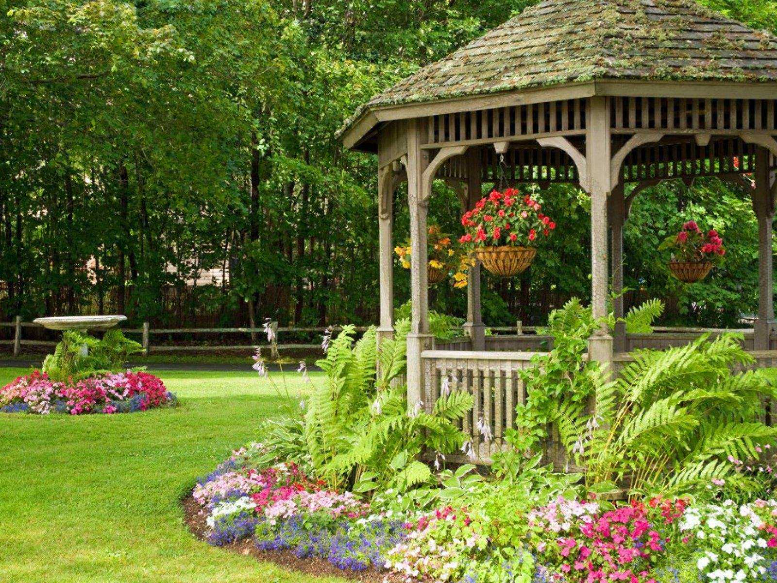 a variant of the unusual interior of the gazebo in the yard