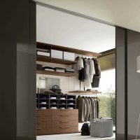 the idea of ​​a beautiful style wardrobe room picture