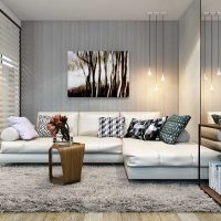 the idea of ​​a bright interior of a modern apartment of 70 sq.m picture