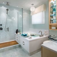 idea of ​​a bright style of a large bathroom photo