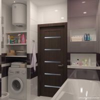 version of the modern bathroom design 4 sq.m picture