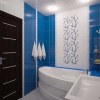 the idea of ​​a beautiful bathroom design 4 sq.m picture