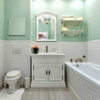 ideja lijepog dekor kupaonice na fotografiji klasičnog stila