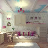 version of the unusual decor of a child’s room for a girl photo