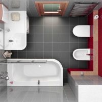 version du style moderne de la salle de bain photo 6 m2