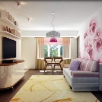 living room design 18 square meters