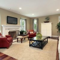 living room design 18 sq photo