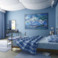 aplikacija zanimljive plave boje u stilu slike sobe