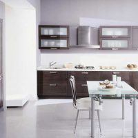 Un esempio dell'applicazione di un'immagine di design di una cucina leggera