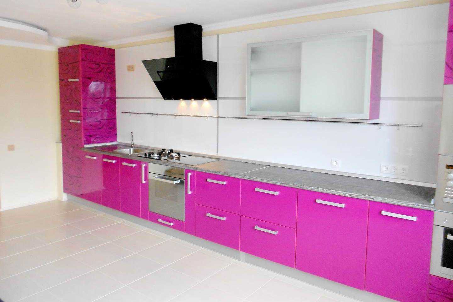 pink use option in a bright room interior