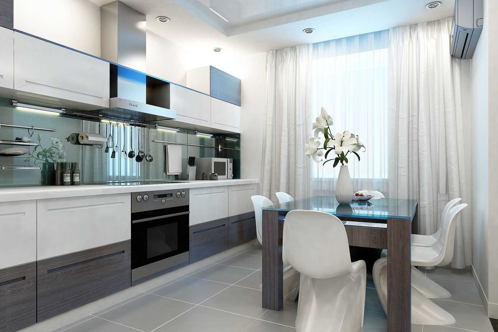 the idea of ​​applying a bright style of the kitchen