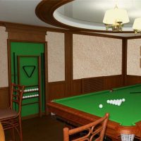 the idea of ​​a bright interior billiard room picture