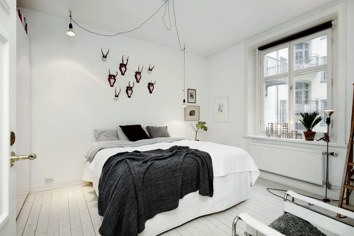 Svijetli dekor sobe u skandinavskom stilu