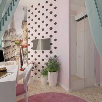 l'idée d'un design inhabituel d'une chambre d'enfants pour une fille 12 m² image