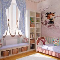 version d'une belle chambre décor pour une fille photo 12 m²