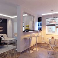 idea di utilizzare il design leggero in una bellissima foto in stile appartamento