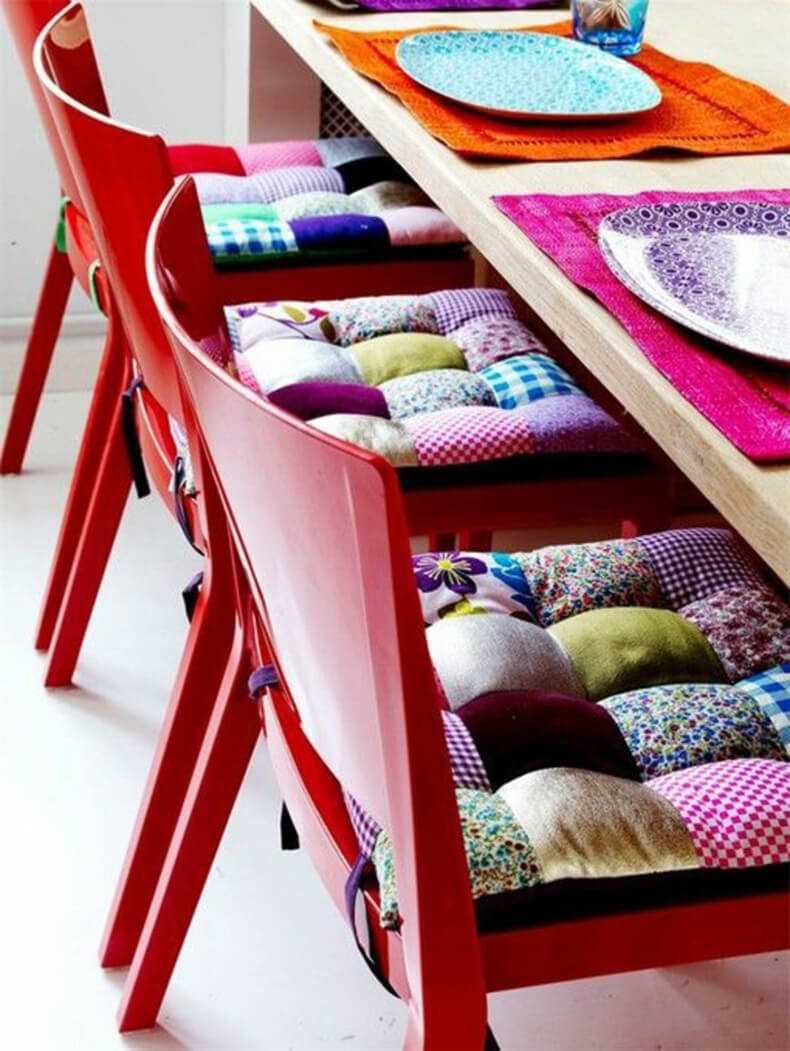 version du style insolite du salon dans le style du patchwork