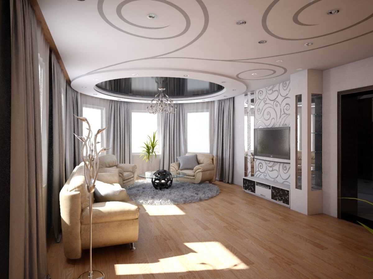 the idea of ​​a beautiful room interior in a private house