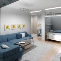 ideja lijepog dizajna spavaće sobe od 18 m². foto